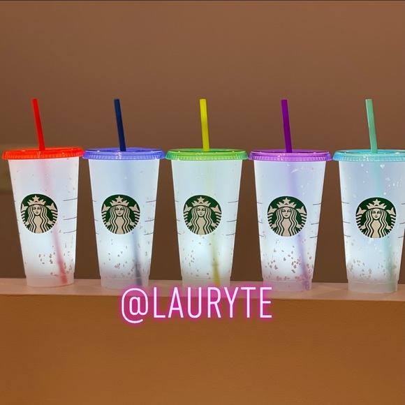 Starbucks Color Changing Confetti Reusable Cups - Picture 2 of 7